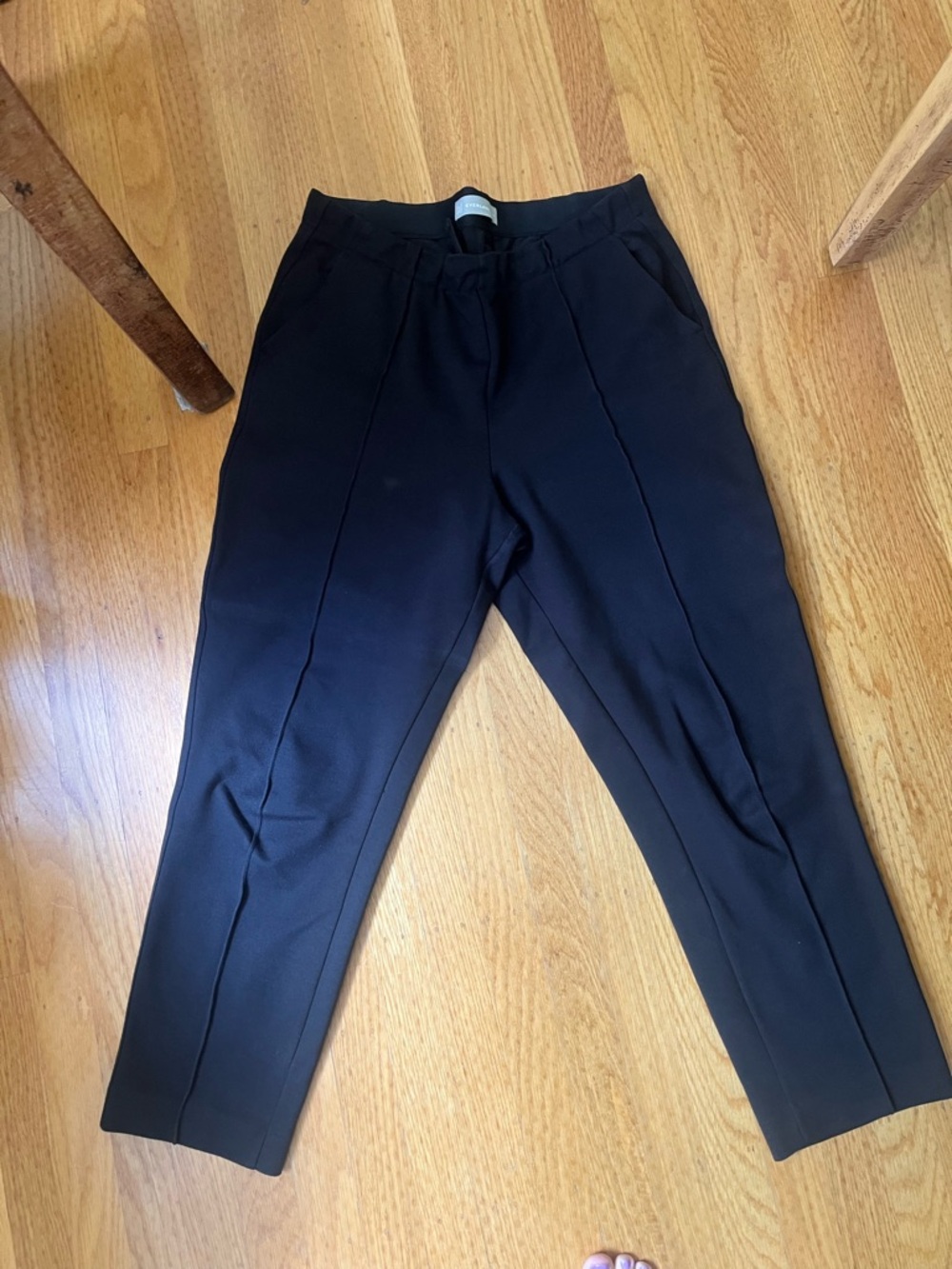 Everlane Black Tailored Ponte Tapered Pants